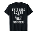 This Loves Soccer Game Day Female Soccer T-Shirt - Graphic Print Unisex