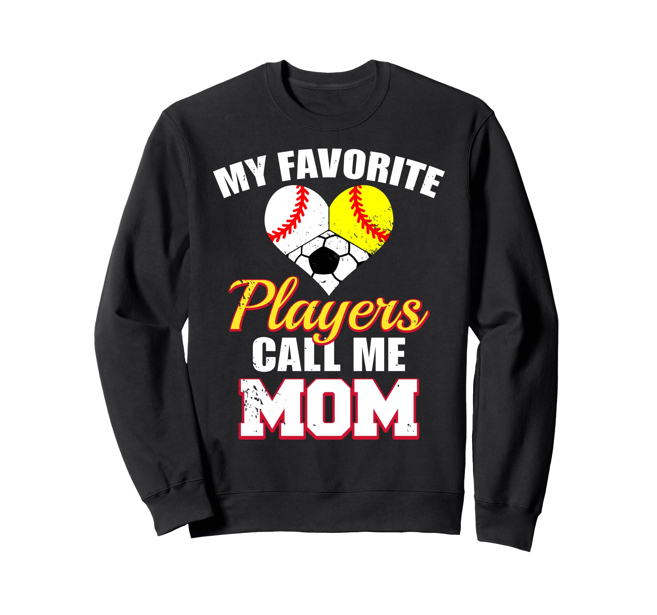 My Favorite Players Call Me Mom Sweatshirt - Minimalist Print Unisex