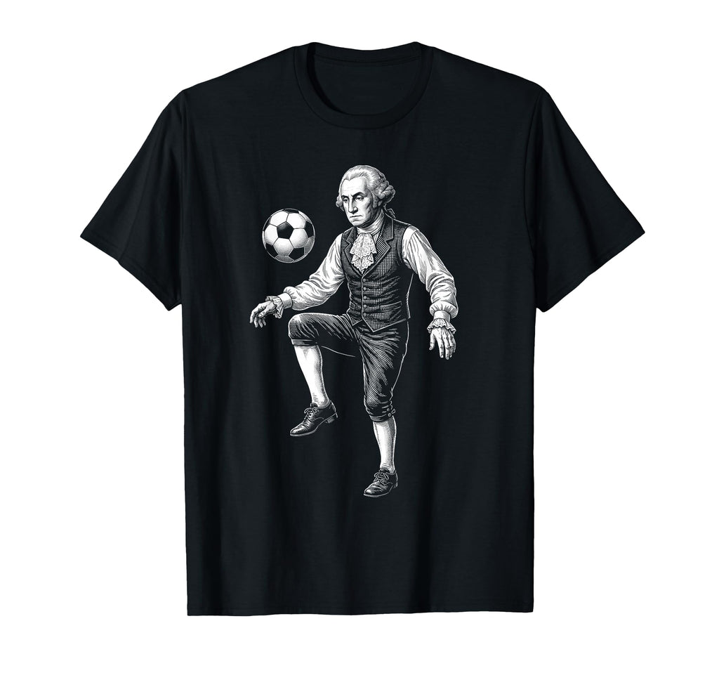 George Washington President Playing T-Shirt - Casual Everyday Wear Unisex