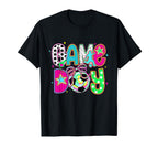 Game Day Soccer Bow Checkered Soccer T-Shirt - Custom Art Print Men Women