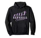 Handball Evolution Sport Jump Goal Hoodie - Casual Everyday Wear for Adults