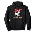 Mothers Day Soccer Mom Leopard Bandana Hoodie - Trendy Graphic Unisex