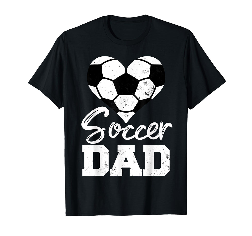 Soccer Dad Heart Funny Heartfelt Love T-Shirt - Streetwear Style Men Women