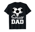 Soccer Dad Heart Funny Heartfelt Love T-Shirt - Streetwear Style Men Women