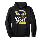 I Know I Play Like Try To Keep Up Soccer Hoodie - Minimalist Print Unisex
