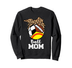 Ball Mom Funny Softball Soccer Sweatshirt - Custom Art Print Men Women