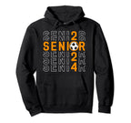 Senior Class 2024 Graduation 2024 Soccer Hoodie - Fun Novelty Design Unisex