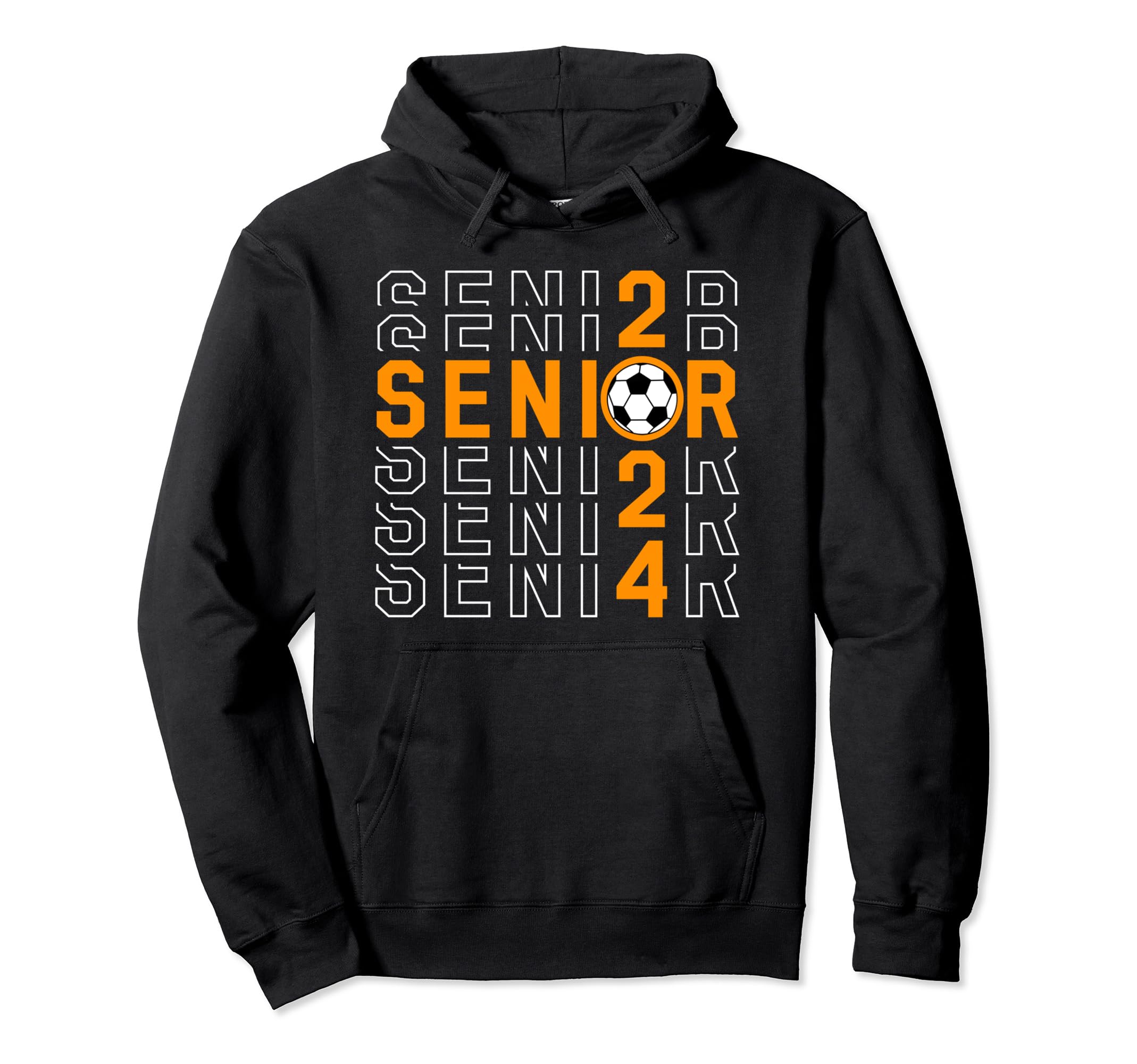 Senior Class 2024 Graduation 2024 Soccer Hoodie - Fun Novelty Design Unisex