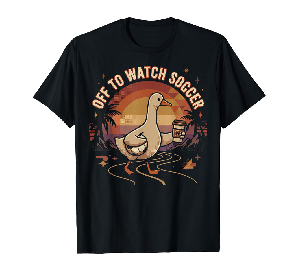 Off To Watch Soccer Goose Soccer Mama T-Shirt - Custom Art Print Unisex