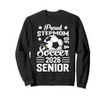 Proud Stepmom Soccer Senior 2026 Sweatshirt - Minimalist Print Men Women