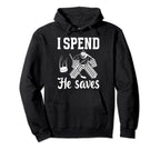 He Saves Ice Hockey Goalkeeper Mom Hoodie - Unique Graphic for Adults