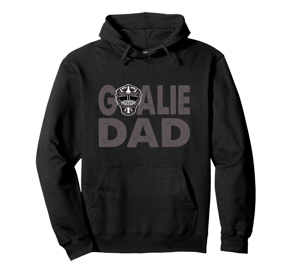Ice Hockey Goalkeeper Dad Black Small Hoodie - Streetwear Style Unisex