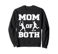 Mom Both Funny Soccer Tennis Mom Sweatshirt - Trendy Graphic Unisex