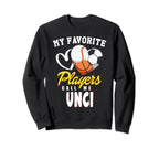 My Favorite Players Baseball Sweatshirt - Aesthetic Graphic for Adults