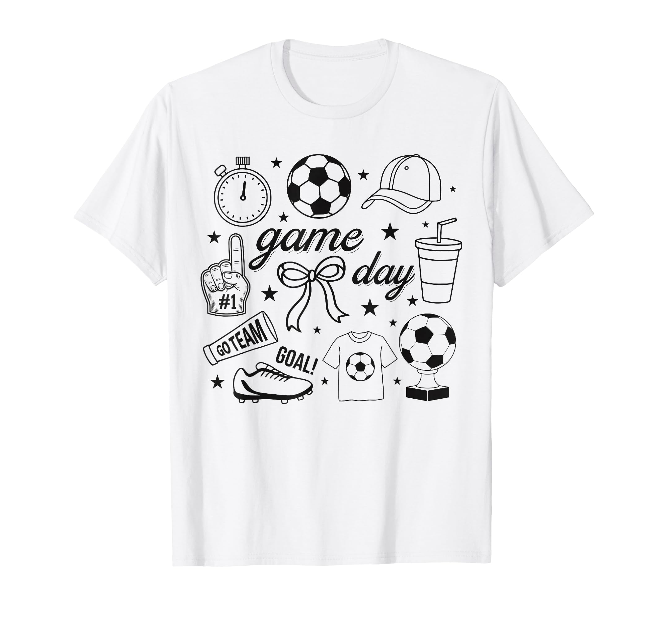 Preppy Game Day Soccer Mom Streetwear T-Shirt - Unique Graphic for Adults