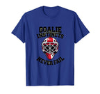 Goalie Instincts Never Fail Soccer T-Shirt - Custom Art Print for Adults