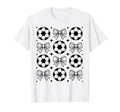 Groovy Soccer Coquette Bow Soccer T-Shirt - Minimalist Print Men Women