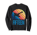 15Th Birthday Soccer 15 Years Old Sweatshirt - Minimalist Print Men Women