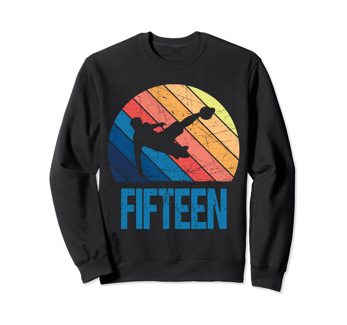 15Th Birthday Soccer 15 Years Old Sweatshirt - Trendy Graphic Men Women