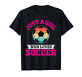 Soccer Just Who Loves T-Shirt - Novelty Apparel for Adults