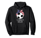 I Just Wanna Play Soccer Bandana Ball Hoodie - Custom Art Print Unisex