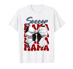 Soccer Mama Bow Soccer Mom Mommy T-Shirt - Aesthetic Graphic Unisex