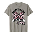 Soccer Mama Coquette Bow Game Day Mom T-Shirt - Minimalist Print Unisex