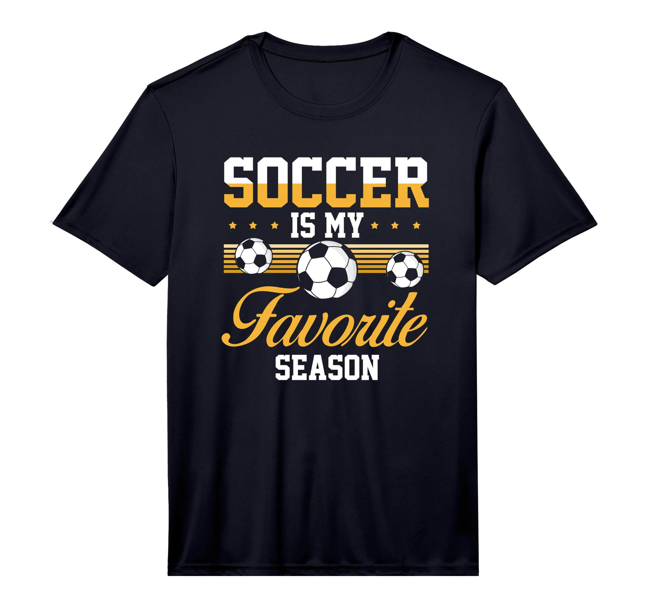 Soccer Is My Favorite Season Soccer T-Shirt - Custom Art Print Unisex