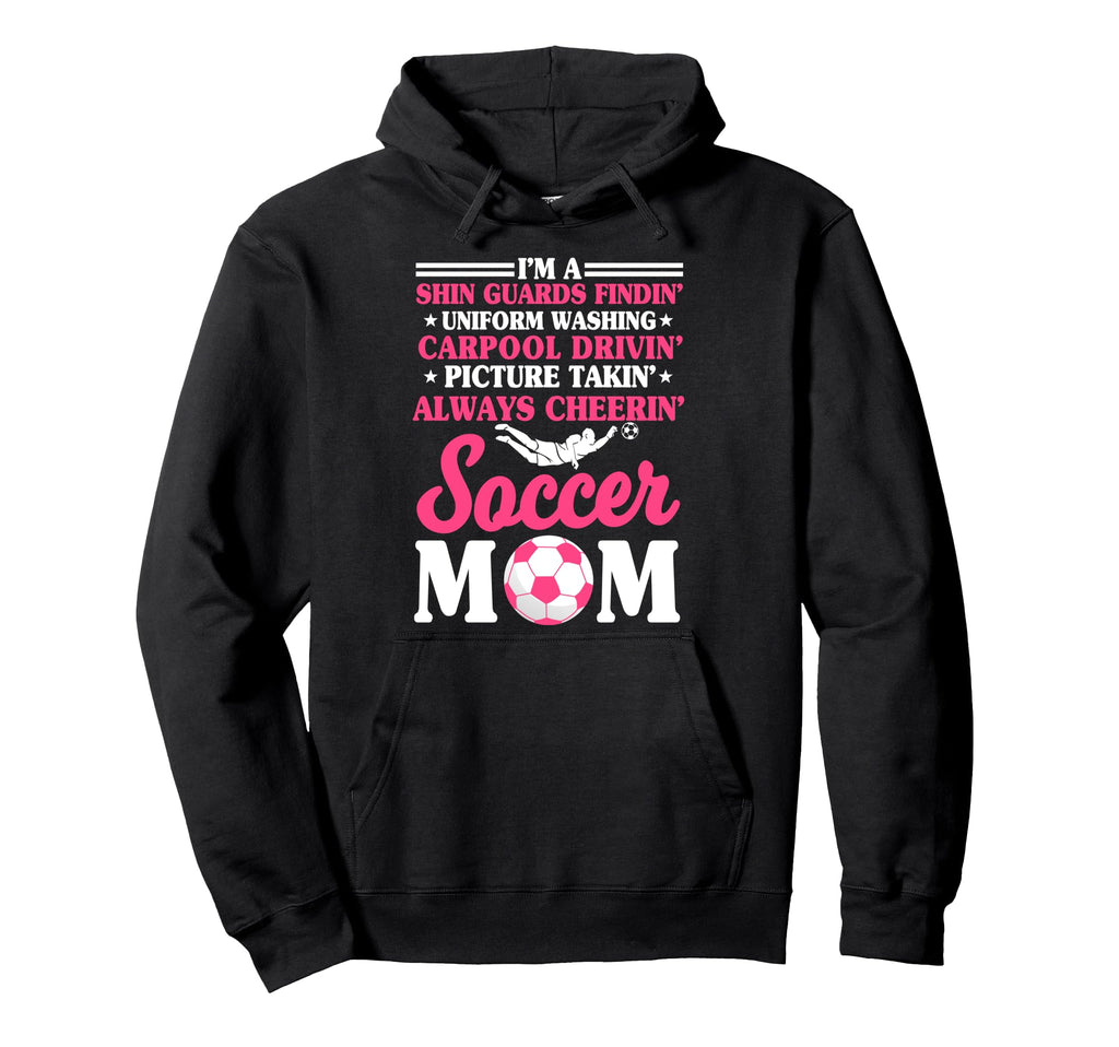 Shin Guard Supportive Cheering Soccer Hoodie - Casual Everyday Wear Unisex