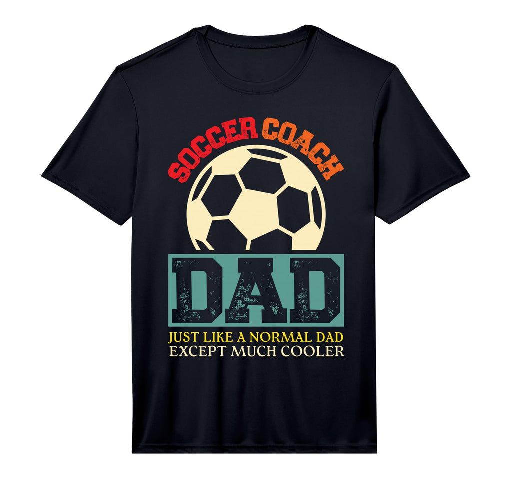 Mens Soccer Coach Dad Performance T-Shirt - Fun Novelty Design for Adults