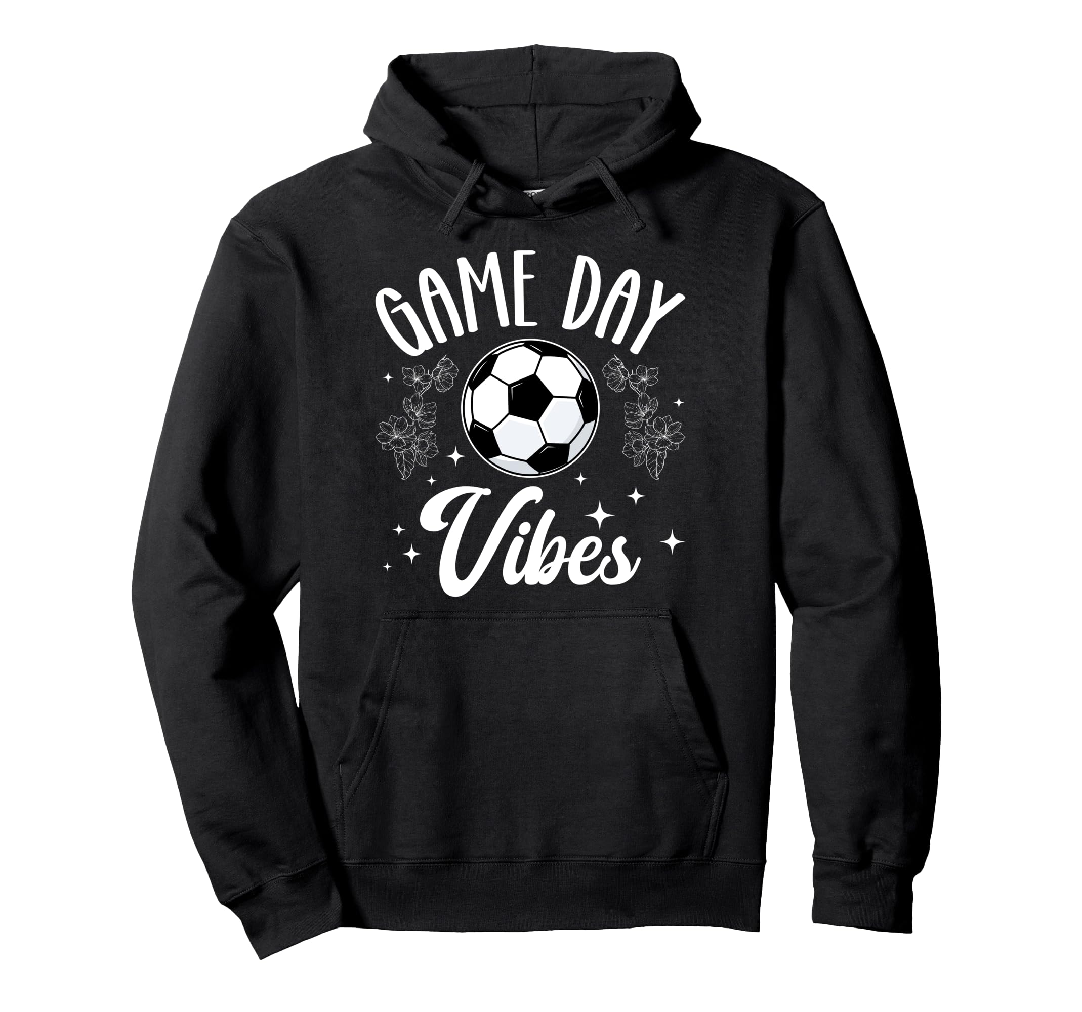 Game Day Vibes Soccer Game Day Soccer Hoodie - Aesthetic Graphic for Adults