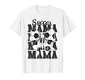 Soccer Mama Mom Coquette Bow Game Day T-Shirt - Novelty Apparel Men Women