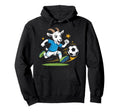Football Goat Striker Cartoon Soccer Hoodie - Aesthetic Graphic for Adults