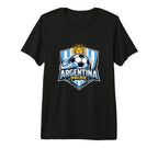 Argentina Pride Soccer Fan Minimal Tri T-Shirt - Aesthetic Graphic Unisex