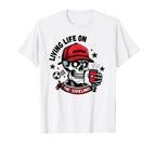 Soccer Mama Skeleton Coffee Living Life T-Shirt - Trendy Graphic Unisex