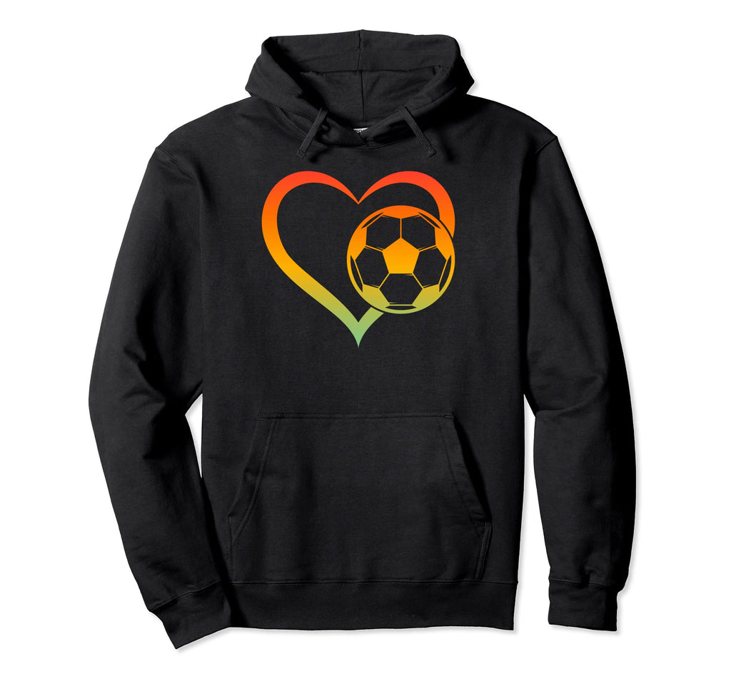 Soccer Player Soccer Heart Soccer Hoodie - Fun Novelty Design for Adults