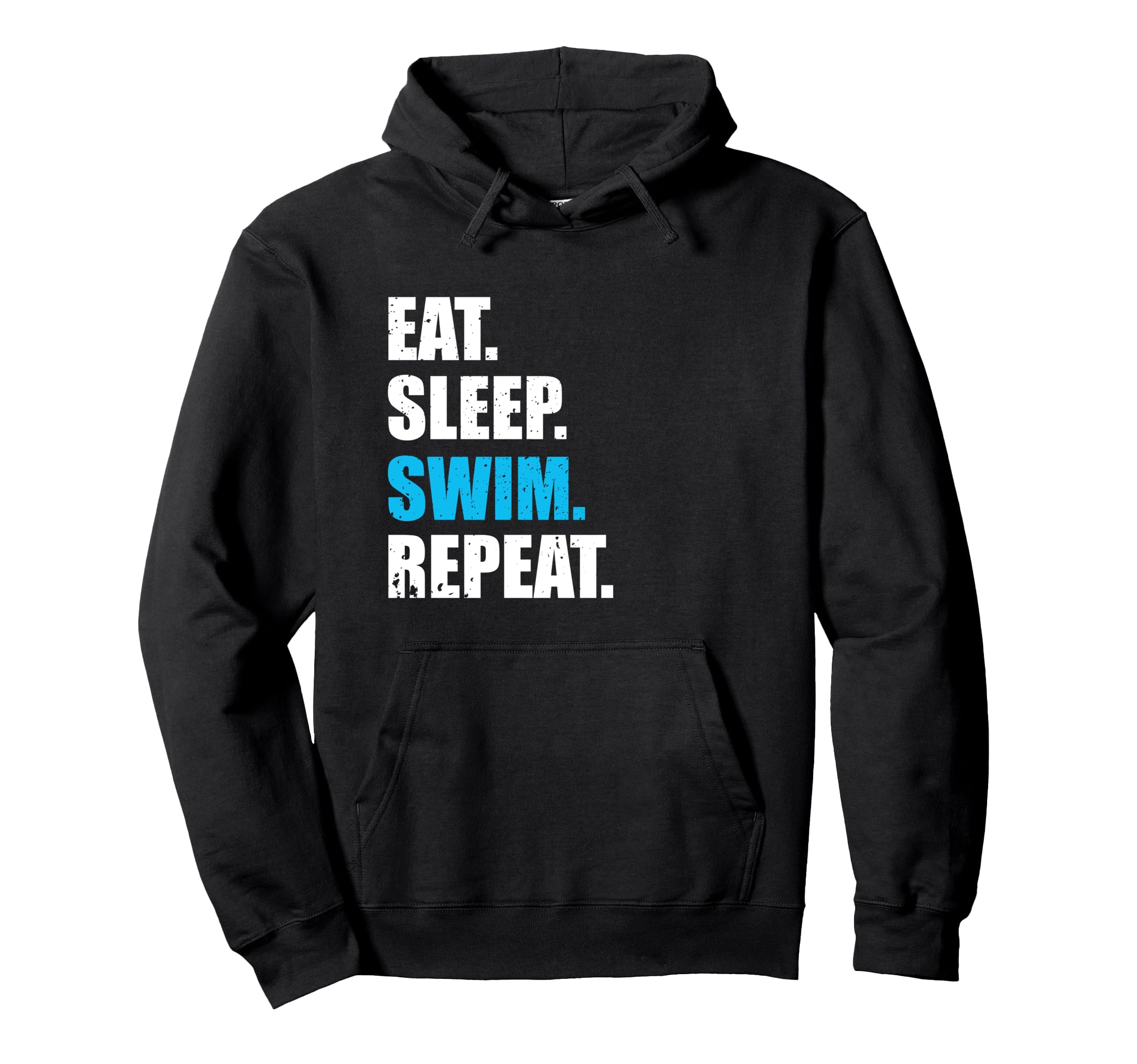 Eat Sleep Swim Repeat Hoodie - Aesthetic Graphic Unisex