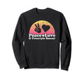 Peace Love And Freestyle Soccer Sweatshirt - Custom Art Print Men Women