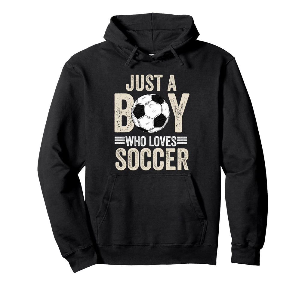 Just Who Loves Soccer Lover Hoodie - Fun Novelty Design Men Women