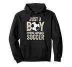 Just Who Loves Soccer Lover Hoodie - Fun Novelty Design Men Women