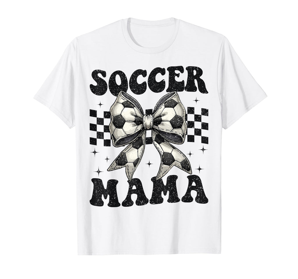 Soccer Mama Funny Coquette Bow Mom T-Shirt - Custom Art Print Men Women