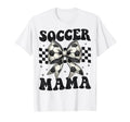 Soccer Mama Funny Coquette Bow Mom T-Shirt - Custom Art Print Men Women