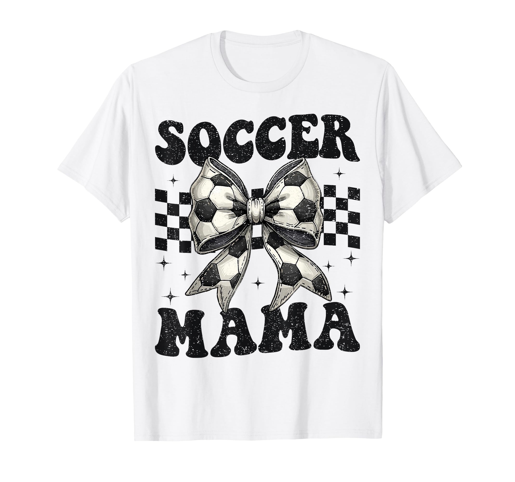 Soccer Mama Funny Coquette Bow Mom T-Shirt - Custom Art Print Men Women