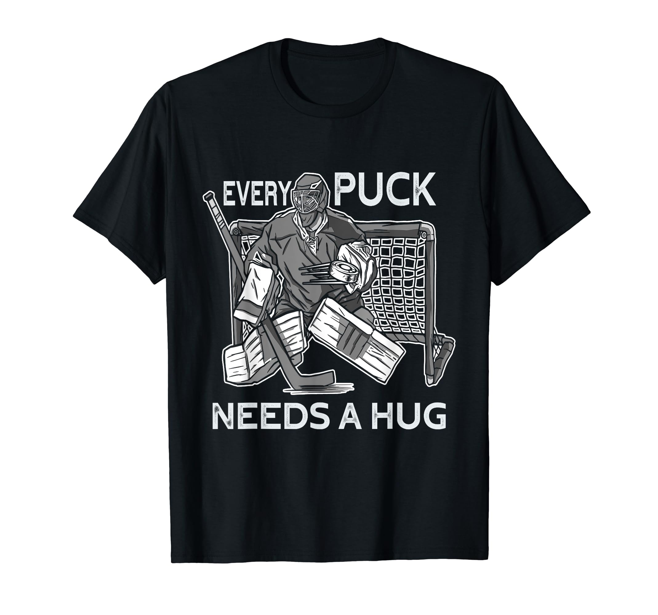Ice Hockey Goalie Hockey Goalkeeper T-Shirt - Aesthetic Graphic Unisex