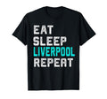 Liverpool Eat Sleep Liverpool England T-Shirt - Unique Graphic Men Women
