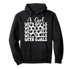 Soccer Coquette Bow Goals Hoodie - Unique Graphic Men Women