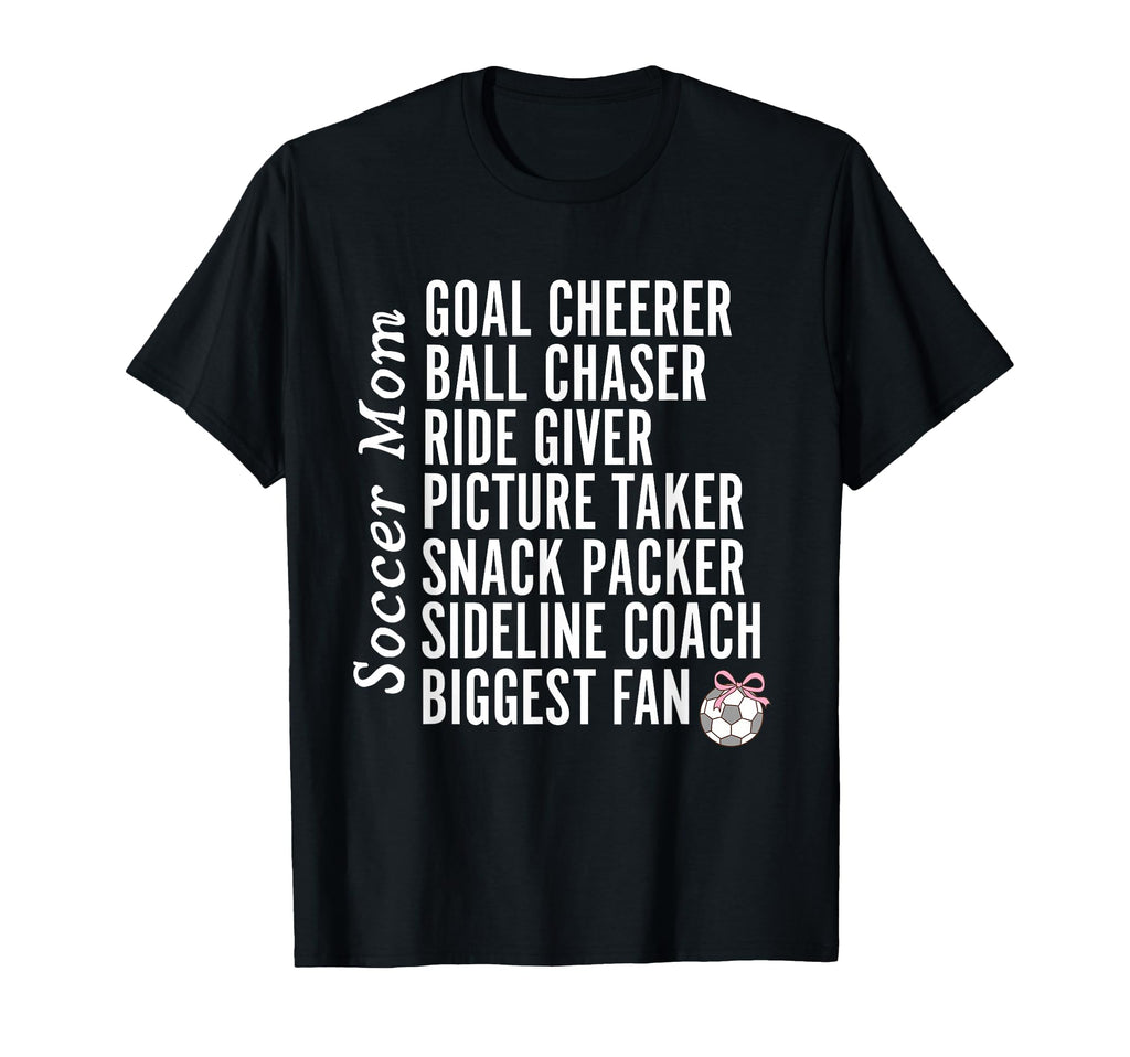 Soccer Mom Proud Support Sports Mom Great T-Shirt - Graphic Print Unisex