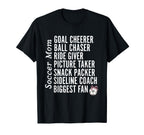 Soccer Mom Proud Support Sports Mom Great T-Shirt - Graphic Print Unisex