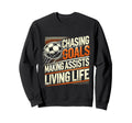 Soccer Goalie Art Gag Soccer Player Sweatshirt - Graphic Print for Adults