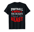 Beauty Raised Her Beast Funny T-Shirt - Casual Everyday Wear Unisex